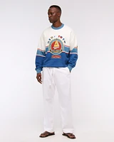 Nautical Graphic Crew Sweatshirt
