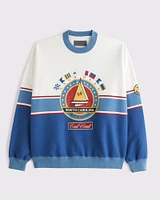 Nautical Graphic Crew Sweatshirt