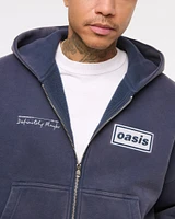 Oasis Cropped Full-Zip Hoodie