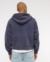 Oasis Cropped Full-Zip Hoodie