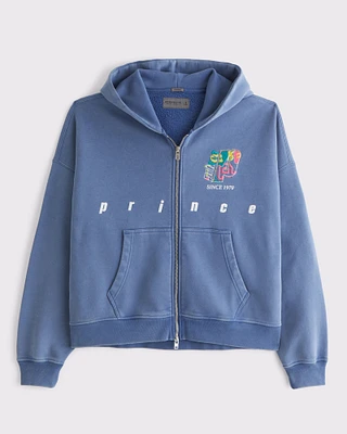 Prince Tennis Cropped Full-Zip Hoodie