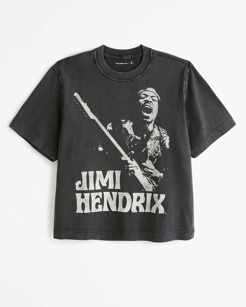 Vol. 28 Cropped Jimi Hendrix Graphic Tee