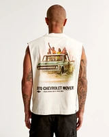 Premium Heavyweight Cropped Chevrolet Graphic Tank