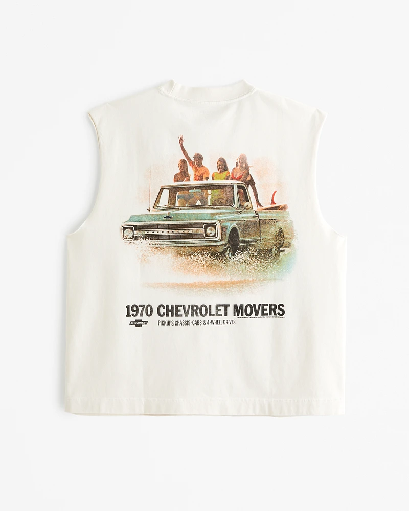 Premium Heavyweight Cropped Chevrolet Graphic Tank