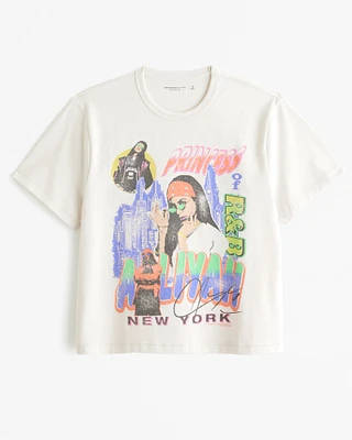 Shrunken Cropped Aaliyah Graphic Tee