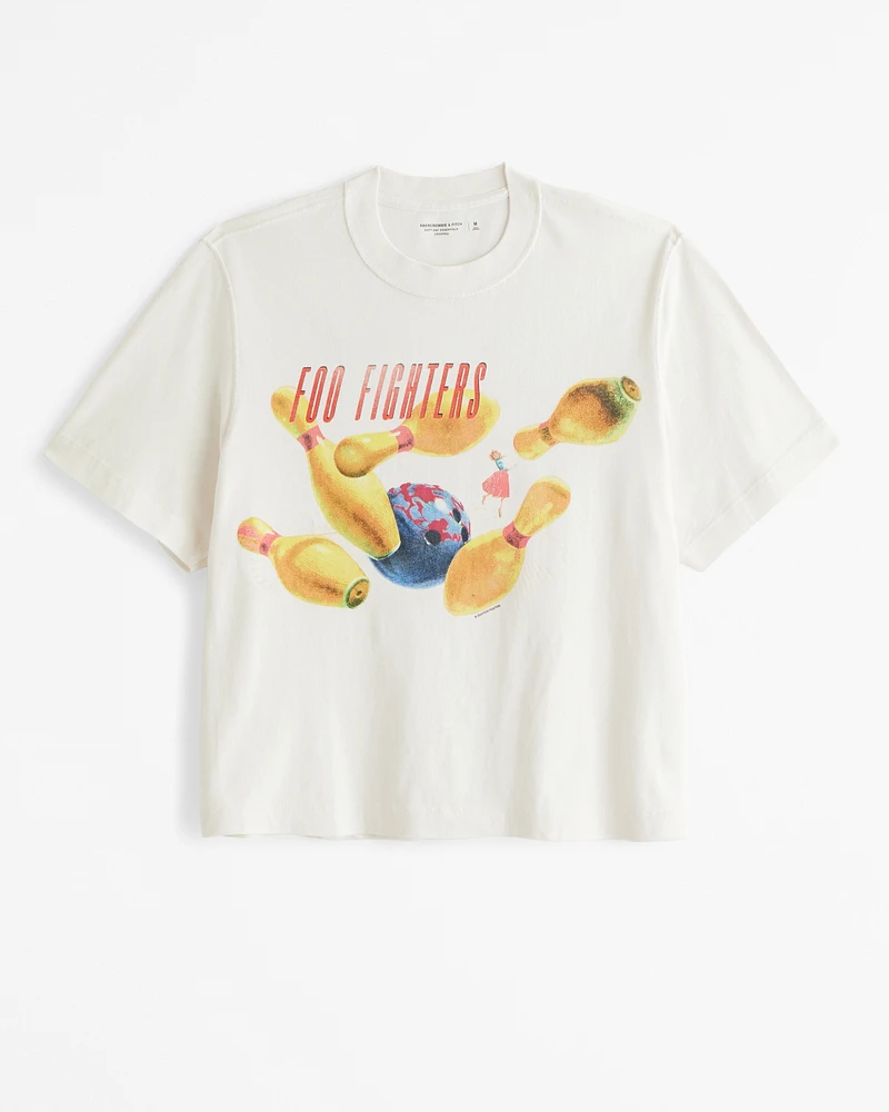 Cropped Foo Fighters Graphic Tee