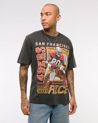 Jerry Rice Vintage-Inspired Graphic Tee