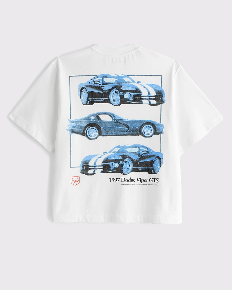 Premium Heavyweight Cropped Viper Graphic Tee