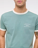 Sporty Shrunken Graphic Tee