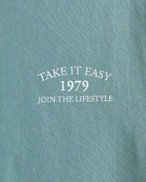 Sporty Shrunken Graphic Tee