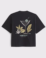 Premium Heavyweight Cropped Graphic Tee