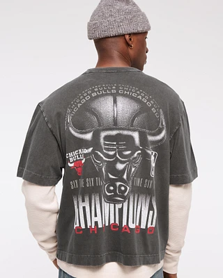 Cropped Chicago Bulls Graphic Tee