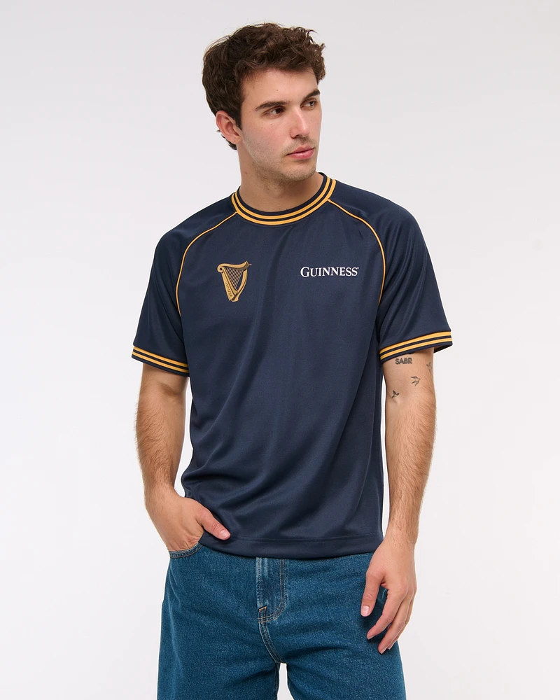 Guinness Cropped Soccer-Inspired Graphic Tee