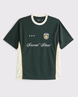 Ducati Cropped Soccer-Inspired Graphic Tee