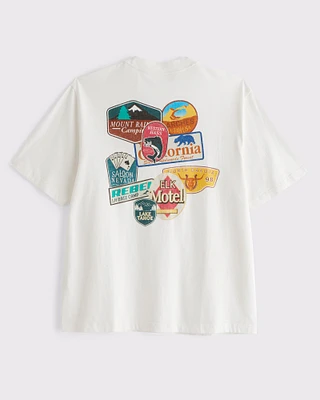 Camping Vintage-Inspired Graphic Tee