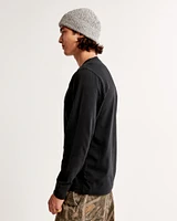 Essential Long-Sleeve Henley Tee