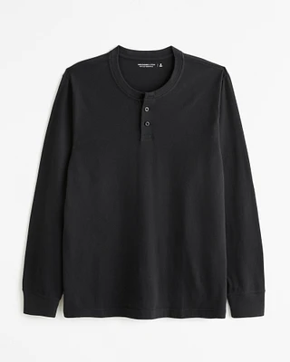 Essential Long-Sleeve Henley Tee