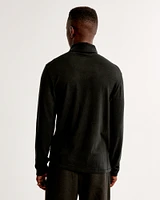 Merino Wool-Blend Turtleneck Tee