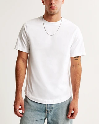 Classic Polished Curved Hem Tee