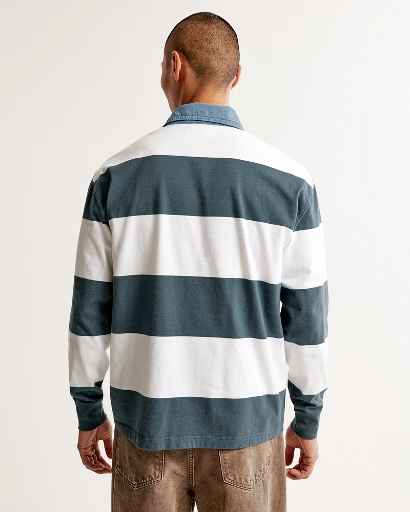 Long-Sleeve Rugby Polo