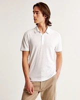 Summer Linen-Blend 3-Button Polo