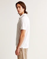 Summer Linen-Blend 3-Button Polo