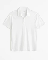 Summer Linen-Blend 3-Button Polo