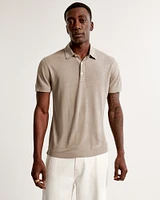 Summer Linen-Blend 3-Button Polo