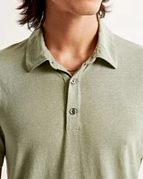 Summer Linen-Blend 3-Button Polo