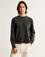 Long-Sleeve Premium Heavyweight Cropped Tee