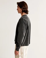 Long-Sleeve Premium Heavyweight Cropped Tee