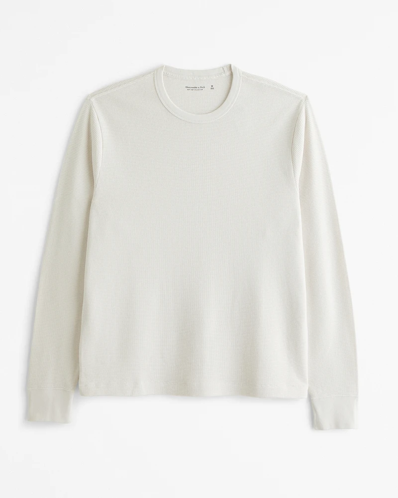 Long-Sleeve Layering Waffle Tee