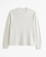 Long-Sleeve Layering Waffle Tee