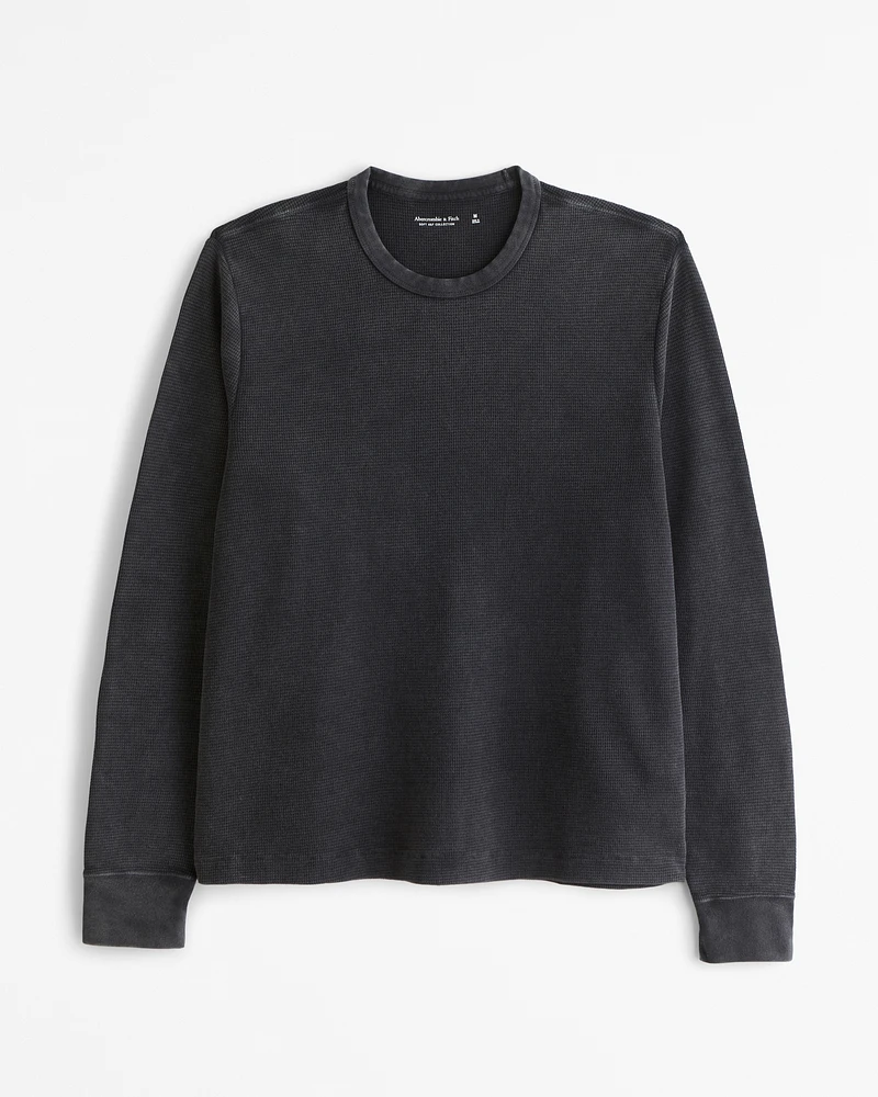 Long-Sleeve Layering Waffle Tee