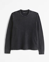 Long-Sleeve Layering Waffle Tee