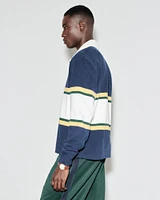 Long-Sleeve Cropped Rugby Polo