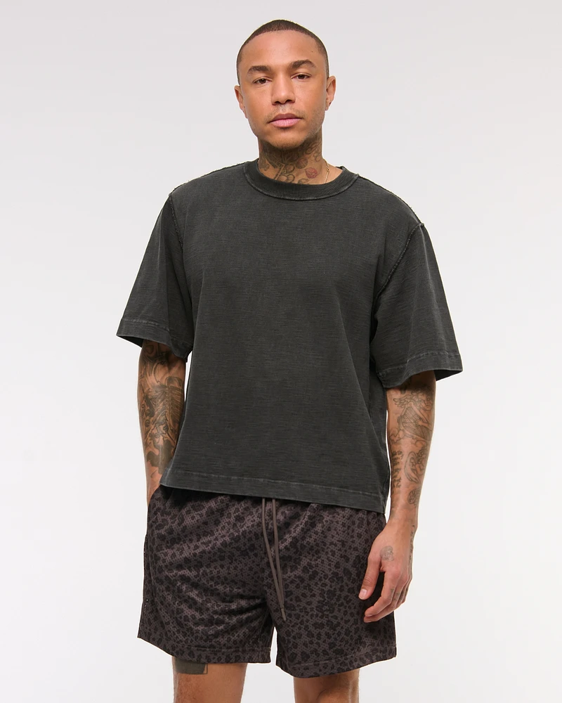 Premium Heavyweight Slub Cropped Tee
