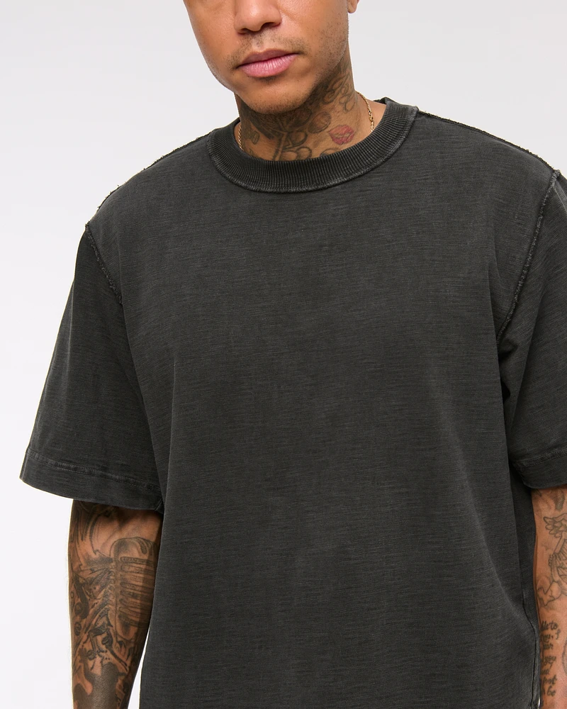 Premium Heavyweight Slub Cropped Tee