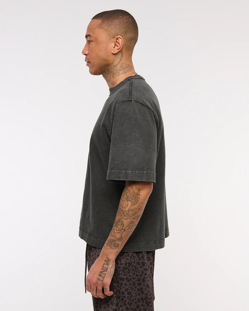 Premium Heavyweight Slub Cropped Tee