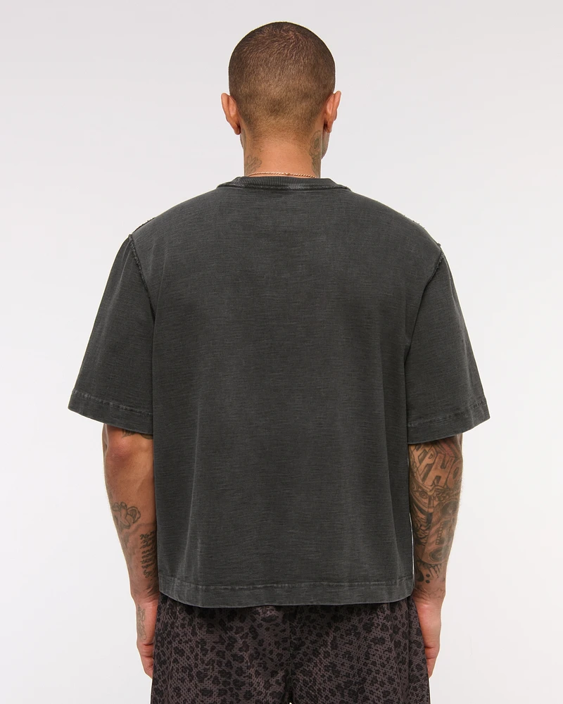 Premium Heavyweight Slub Cropped Tee