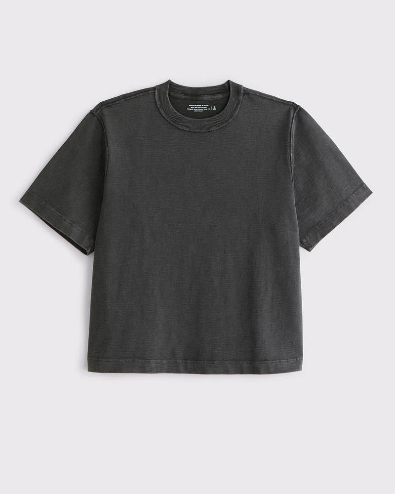 Premium Heavyweight Slub Cropped Tee