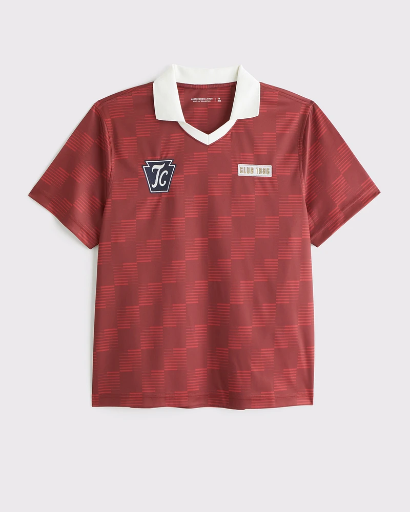 Soccer Jersey-Inspired Polo