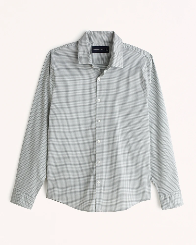 Long-Sleeve Performance Button-Up Shirt