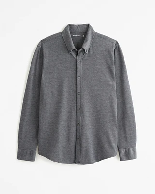 Long-Sleeve Performance Button-Up Shirt