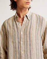 Linen Button-Up Shirt