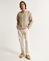 Linen Button-Up Shirt