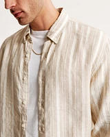 Linen Button-Up Shirt