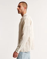 Linen Button-Up Shirt