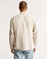 Linen Button-Up Shirt