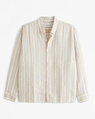 Linen Button-Up Shirt